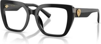 Dolce & Gabbana 51mm Square optical glasses in Black at Nordstrom