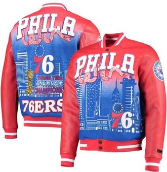 Pro Standard Mens Pro Standard Red Philadelphia 76ers Remix Varsity Full-Zip Jacket at Nordstrom, Size Small