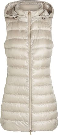 Herno Hooded Shell Gilet - Grey - 36 (UK4 / Xxs)