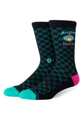 Stance Iced to See You Combed Cotton Blend Crew Socks in Black at Nordstrom, Size Large