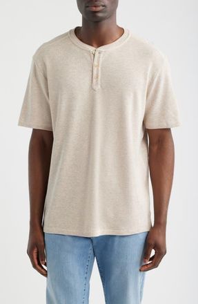 Tommy Bahama Lido Sands Short-Sleeve Henley in Morel at Nordstrom, Size Xxx-Large