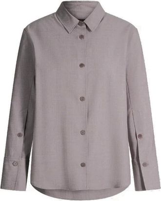 Windsor Overhemden, Dames, Grijs, 2Xl, Shirts