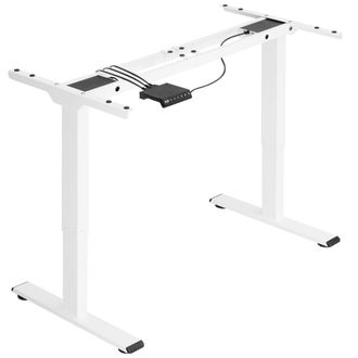 TecTake Estructura para mesa el&eacute;ctrica y ajustable 110-168x60x70-119cm, blanco