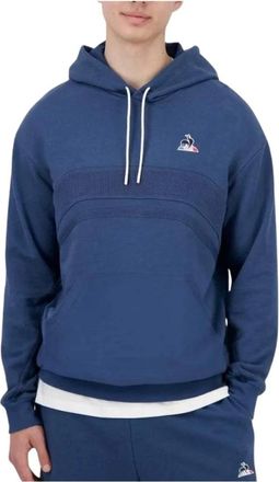 Le Coq Sportif Contemporain Hoodie - Heren - Hoodies - Blauw - XL - Katoen - Hoodies & sweatvesten