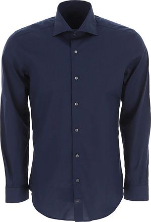 Fay Casual Overhemd - Heren - Casual Overhemden - Blauw - M - Katoen - Overhemden