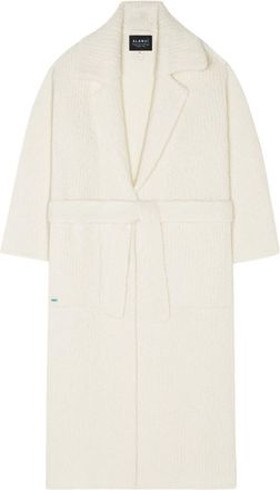 Alanui knitted robe coat - women - Silk/Cashmere - S - White