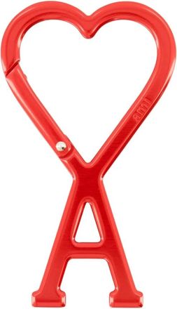 Ami AMI de Coeur Karabiner Sleutelhanger - unisex - Accessoires - Rood - Maat: ONE Size