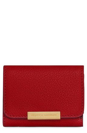 Rebecca Minkoff Insider Compact Leather Trifold Wallet in Siren at Nordstrom
