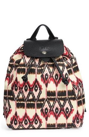 Longchamp Ikat Print Backpack in Ivory at Nordstrom Rack