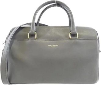 Saint Laurent Pre-owned Baby Duffle Calf Boston Bag - - Pre-owned - Donna - Grigio - ONE SIZE