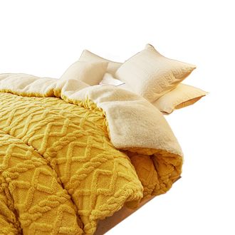 OEM 1 Manta De Piel De Cordero, De Forro Polar Grueso, Reversible, Oto&ntilde;o/invierno
