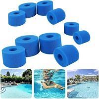 OEM Paquete De 10 Cartuchos De Esponja Para Filtros De Piscina Bestway, Tipo Vi, Compatibles Con Bestway 58383. Filtros Reutilizables