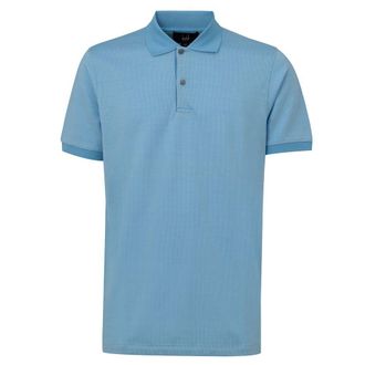Dunhill Blue Cotton Polo Mens Shirt