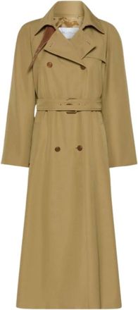 Max Mara Jassen, Dames, Beige, 2Xs, Trench Coats