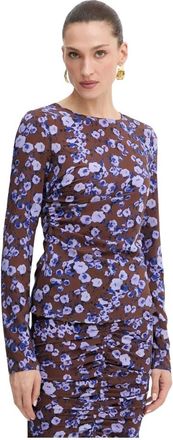 Patrizia Pepe Dames, Tops, Veelkleurig, Maat: L Leer