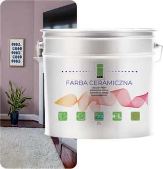 OEM Pintura Cer&aacute;mica Para Paredes, Lavable, Color Brezo, Resistente A Las Manchas, 2 Litros