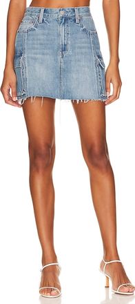 Pistola Denim Rhea Mid Rise Mini Skirt In Heat