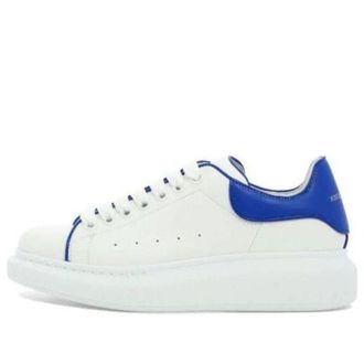 Alexander McQueen (WMNS) Alexander McQueen IOversized Leather Sneakers White Blue 733003WHJE58806