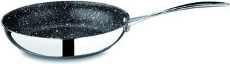 Mepra Glamour Diamond Non-Stick Frying Pan with Handle and Lid in Silver at Nordstrom, Size Large
