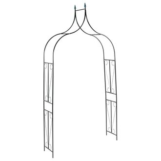 vidaXL Vidaxl - Arco De Jard&iacute;n Hierro Verde Oscuro 120x38x258 Cm