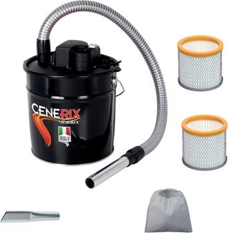 Trade Shop Trade Shop - Aspiracenere Ribitech Cenerix 1200w 18 Lt Bidone Cenere Stufe Pellet Camino