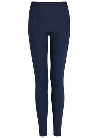 On Studio Stretch-jersey Cropped Leggings - Navy - S (UK8-10 / S)