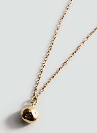 Mango Collana ciondolo sfera acciaio inossidabile oro - Donna - Taglia unica - MANGO