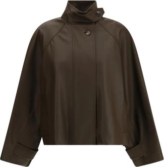 Loewe Parka corto in pelle - Marrone