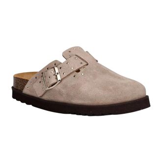 Scholl Schoenen, Dames, Beige, 38 EU, Leer, Beatriz Clog