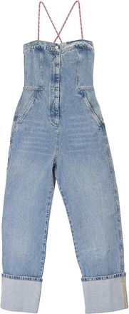 Moschino Abito Salopette 14 Oz Denim