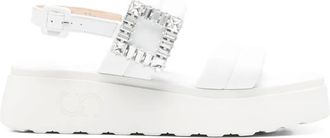 Casadei Cleo sandalen verfraaid met kristallen - Wit