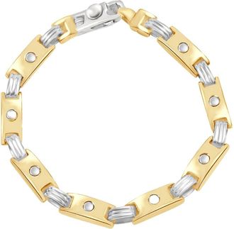 Pompeii3 Mens Link 14k Gold (48gram) or Platinum (78gram) 7mm Bracelet 8
