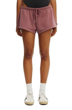 Cotton On Womens Active Fleece Micro Short in Washed Dusty Rose at Nordstrom, Size X-Small