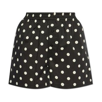 Moschino Short Shorts, female, Black, XS, Polka dot pattern shorts