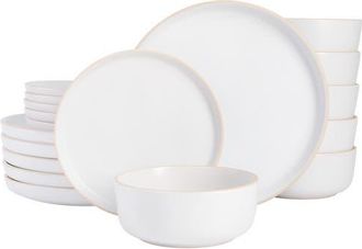 Gibson Home Zuma 18 Piece Dinnerware Set in White at Nordstrom