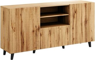 Mirjan24 C&oacute;moda Remeta 109, Roble Wotan, Con Cajones Y Puertas, N&uacute;mero De Cajones: 1, 82x151x40cm