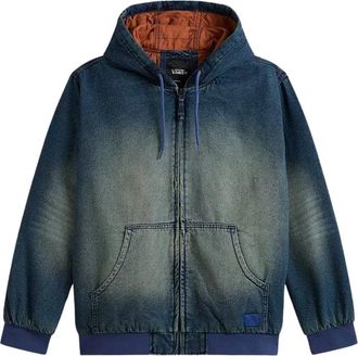 Vans Eli Werkkleding Denim Volledige Rits Jas - Heren - Spijkerjassen - Blauw - S - Denim - Jassen