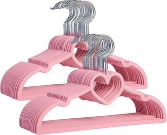 OEM Juego De 30 Perchas De Terciopelo Para Ni&ntilde;os, Antideslizantes Y Ultrafinas, Para Un Almacenamiento &Oacute;ptimo En Los Armarios De La Habitaci&oacute;n Infantil