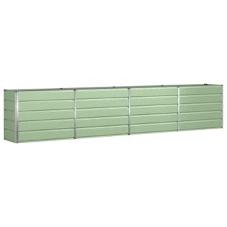 vidaXL Jardinera Verde Pastel 385 X 50 X 77 Cm Acero Galvanizado Vidaxl