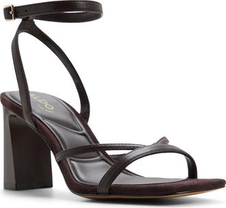Aldo Stellare Ankle Strap Sandal in Dark Brown at Nordstrom, Size 6.5