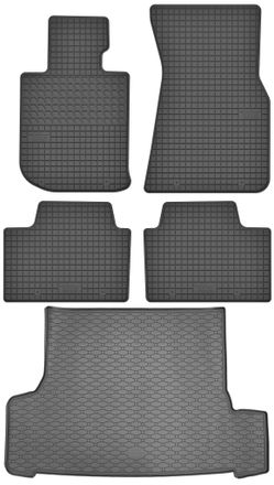 OEM Bmw Serie 3 G21 Touring Estate A Partir De 2019 Set - Alfombrillas De Goma Para Coche + Alfombrilla Para Maletero