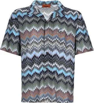 Missoni Multicolor Zigzag Print Viscose Shirt