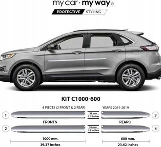 OEM Ford Edge - Tiras Protectoras Cromadas Para Puertas Laterales Sr