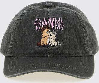 Ganni Cappello Ganni in cotone organico con ricamo