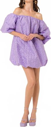 Amylynn Lola Bubble Dress In Purple