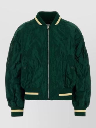 Loewe tech fabric bomber jacket quilted texture