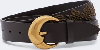 Etro Embroidered leather belt