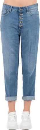 Dondup Koons Cropped Jeans - Dames - Cropped Jeans - Blauw - W28 - Denim - Jeans