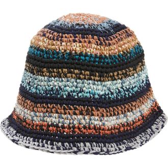 Waste Yarn Project Fanta II One of a Kind Crochet Bucket Hat in Multi at Nordstrom
