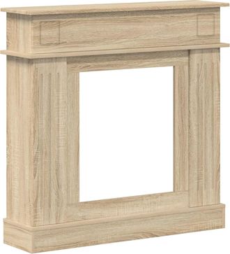 vidaXL Marco De Chimenea Roble Sonoma 102 X 26 X 100 Cm Vidaxl
